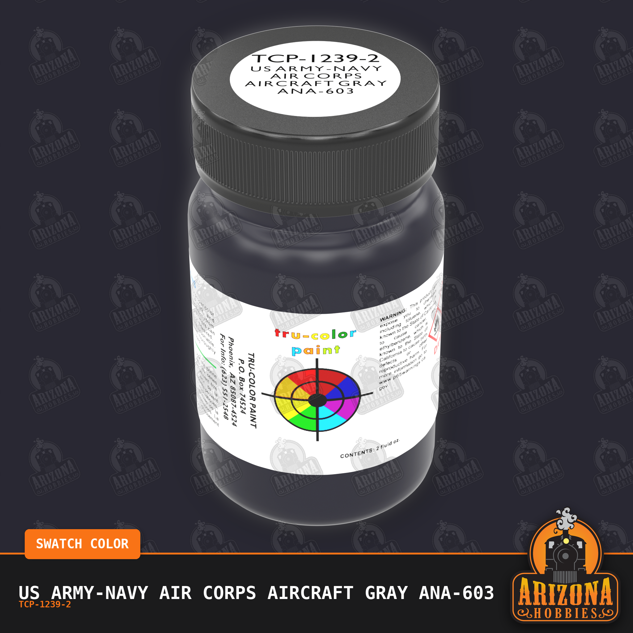 U.S. Army-Navy Air Corps AIRCRAFT GRAY ANA-603 2-oz bottle (Air-brush) Tru-Color Paint SPECIAL ORDER ONLY