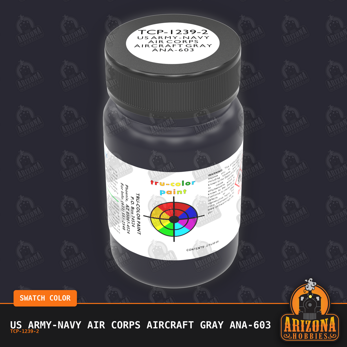 U.S. Army-Navy Air Corps AIRCRAFT GRAY ANA-603 2-oz bottle (Air-brush) Tru-Color Paint SPECIAL ORDER ONLY