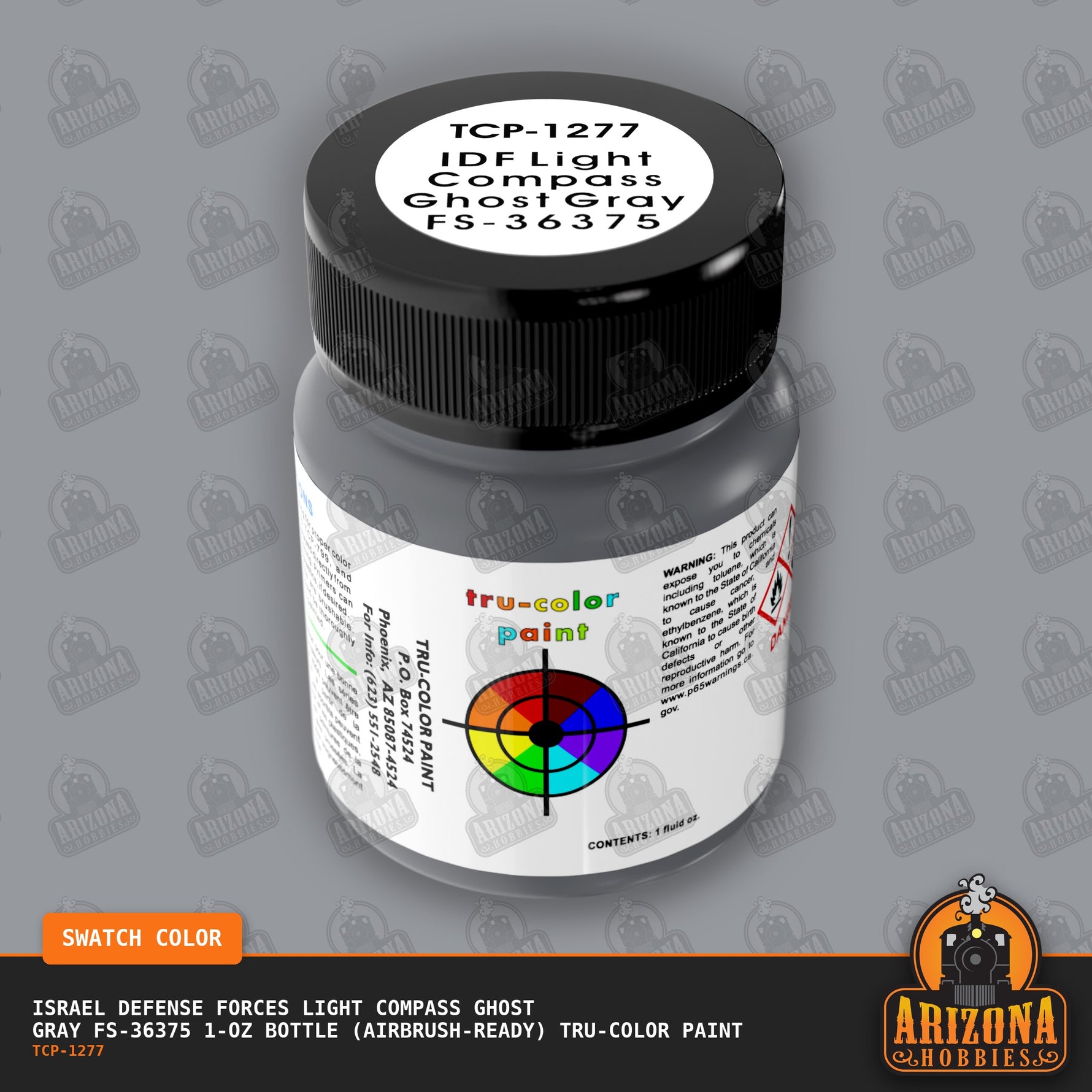 Israel Defense Forces LIGHT COMPASS GHOST GRAY FS-36375 1-oz bottle (Airbrush-ready) Tru-Color Paint