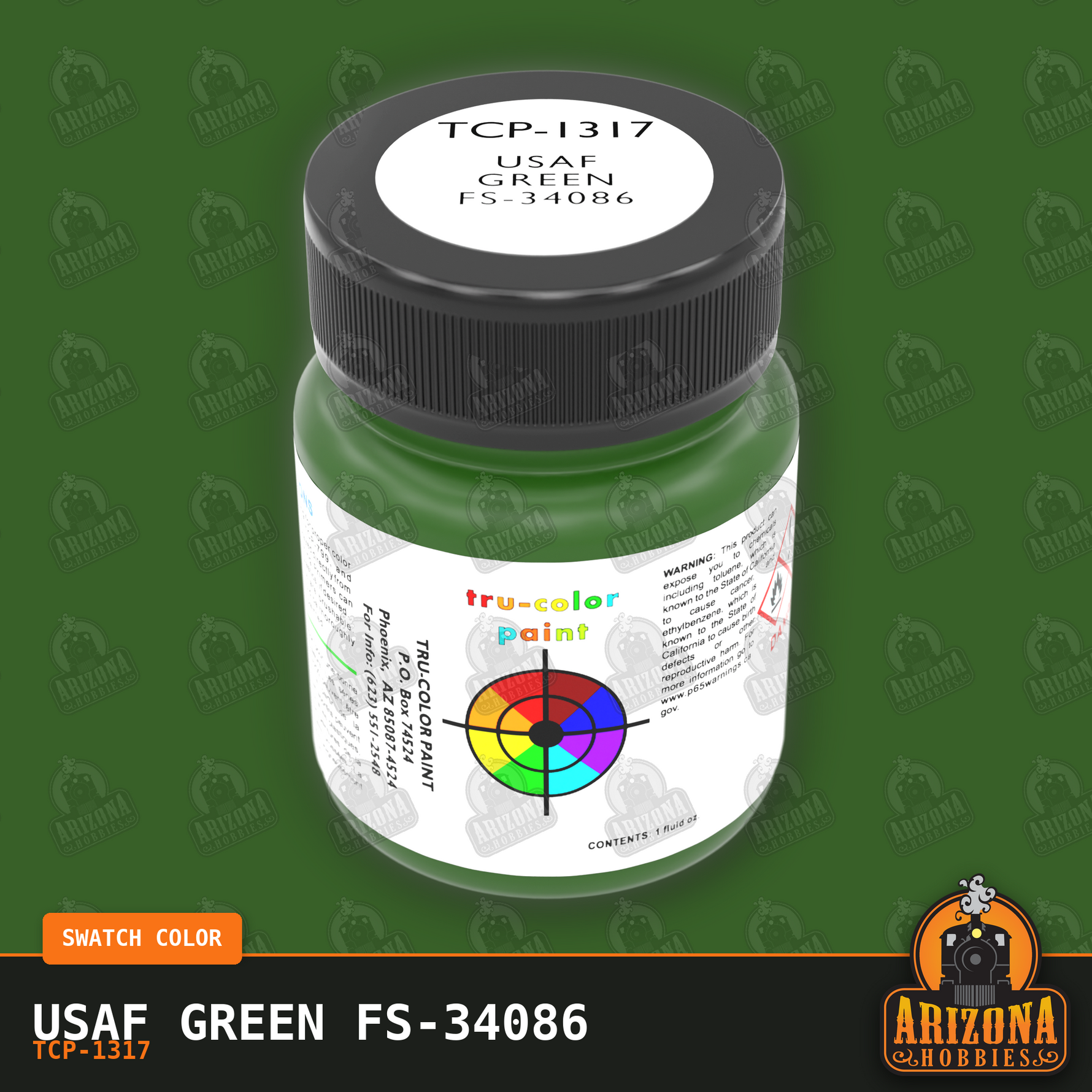 U.S. Air Force GREEN FS-34086 1-oz bottle (Airbrush-ready) Tru-Color Paint