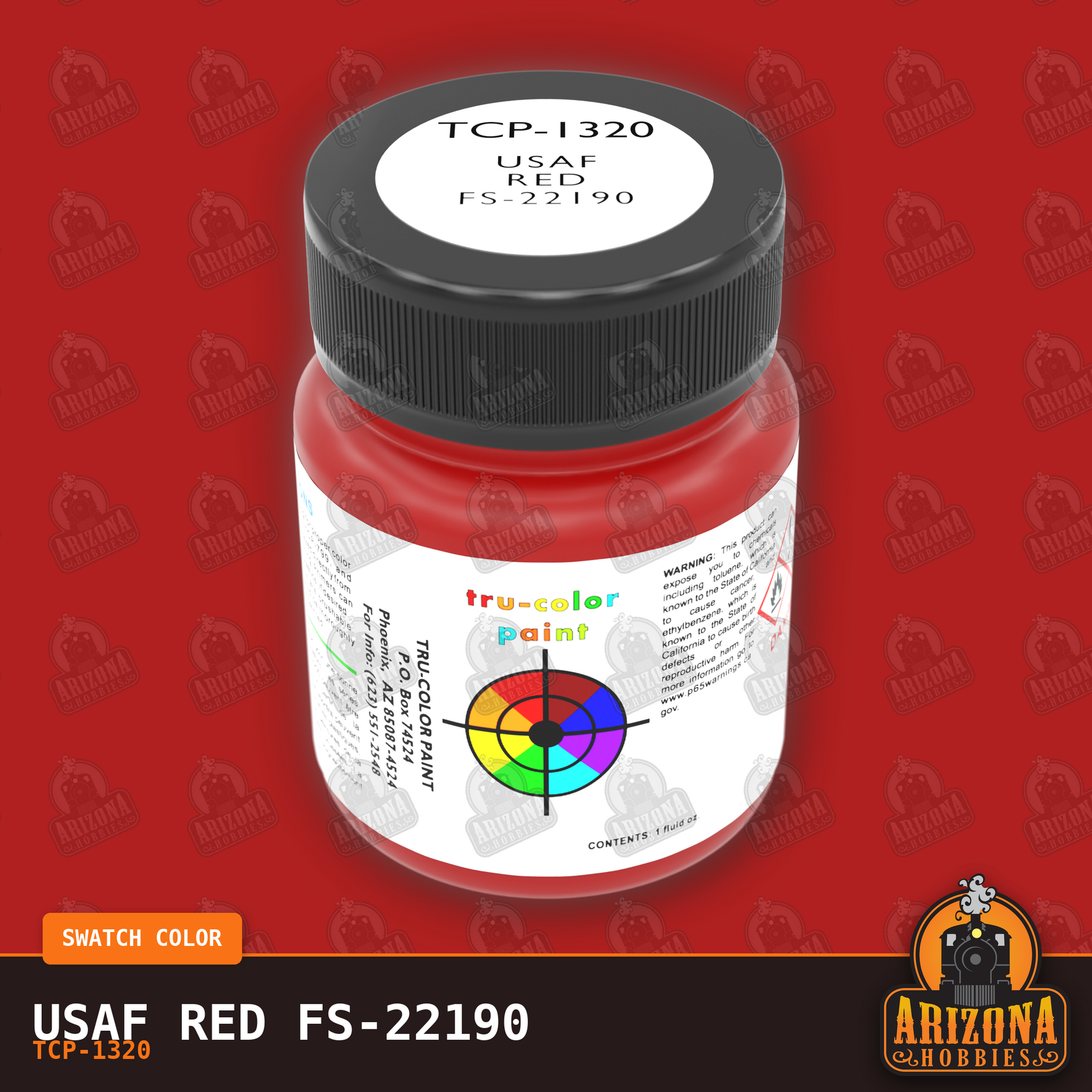 U.S. Air Force RED FS-22190 1-oz bottle (Airbrush-ready) Tru-Color Paint