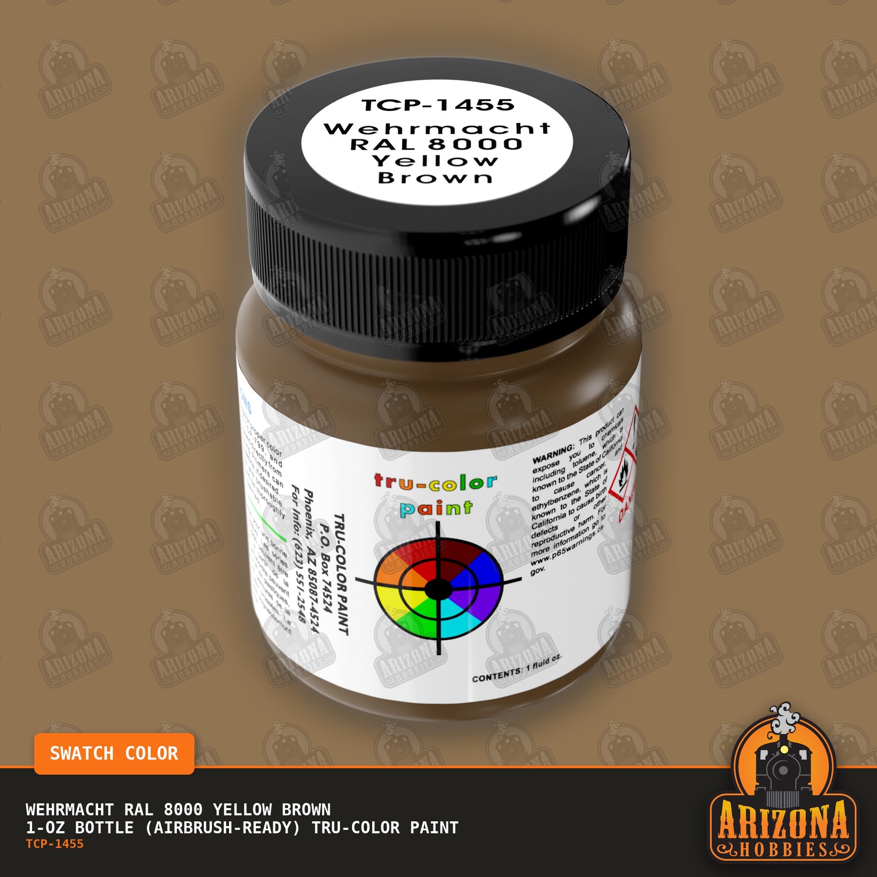 Wehrmacht RAL 8000 YELLOW BROWN 1-oz bottle (Airbrush-ready) Tru-Color Paint