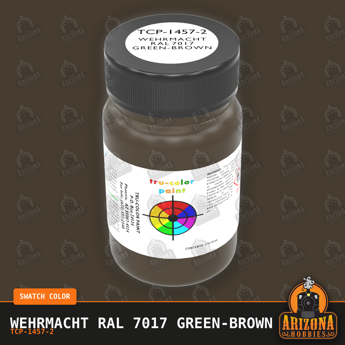 Wehrmacht RAL 7017 GREEN-BROWN 2-oz bottle (Air-brush) Tru-Color Paint SPECIAL ORDER ONLY