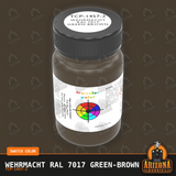 Wehrmacht RAL 7017 GREEN-BROWN 2-oz bottle (Air-brush) Tru-Color Paint SPECIAL ORDER ONLY