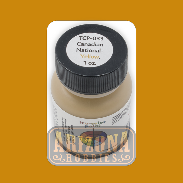Canadian National YELLOW 1-oz bottle (Airbrush-ready) Tru-Color Paint