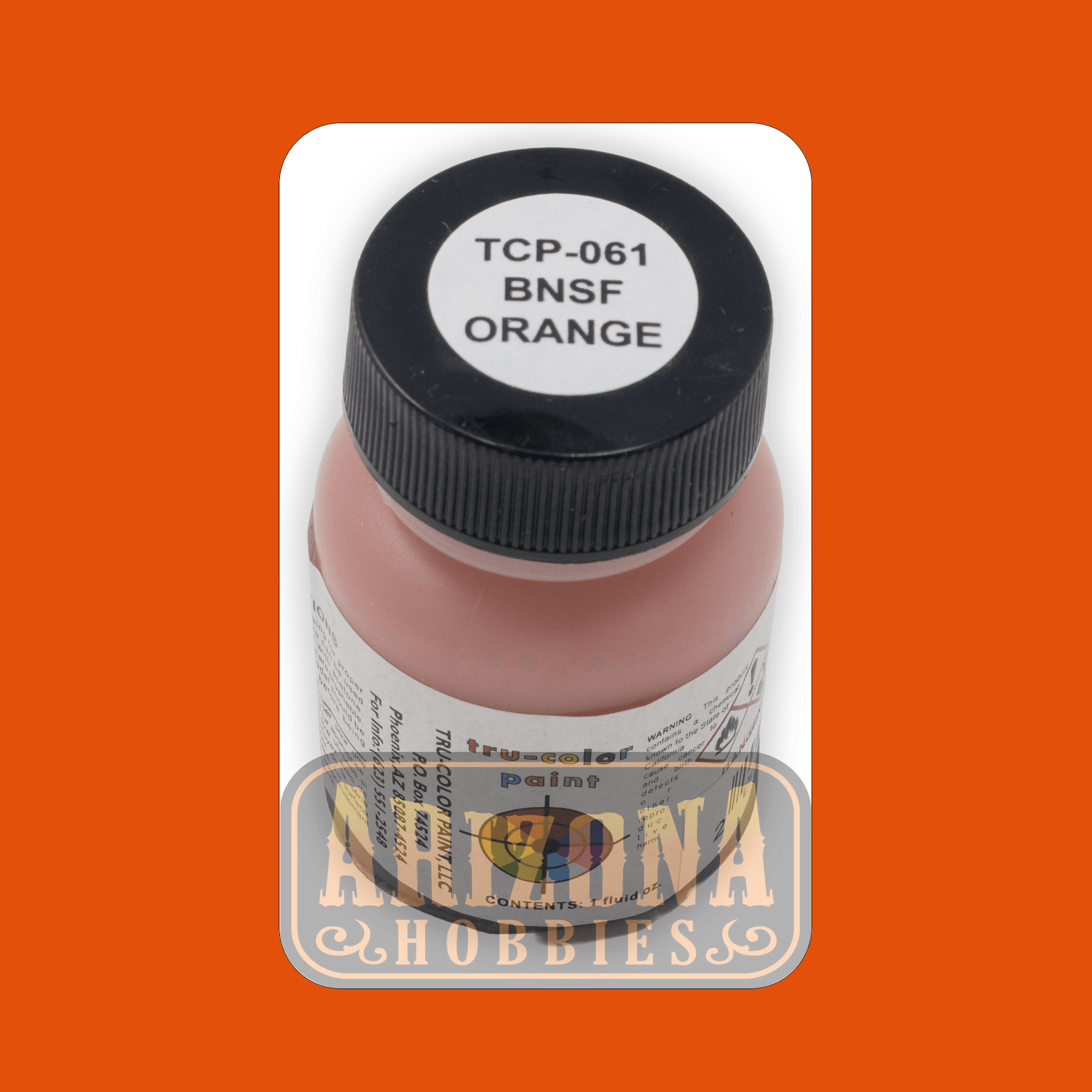 Burlington Northern Santa Fe ORANGE 1-oz bottle (Airbrush-ready) Tru-Color Paint