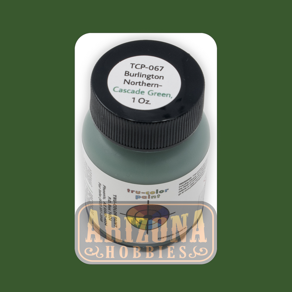 Burlington Northern CASCADE GREEN 1-oz bottle (Airbrush-ready) Tru-Color Paint