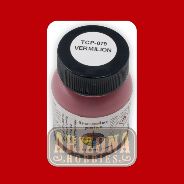 VERMILLION 1-oz bottle (Airbrush-ready) Tru-Color Paint