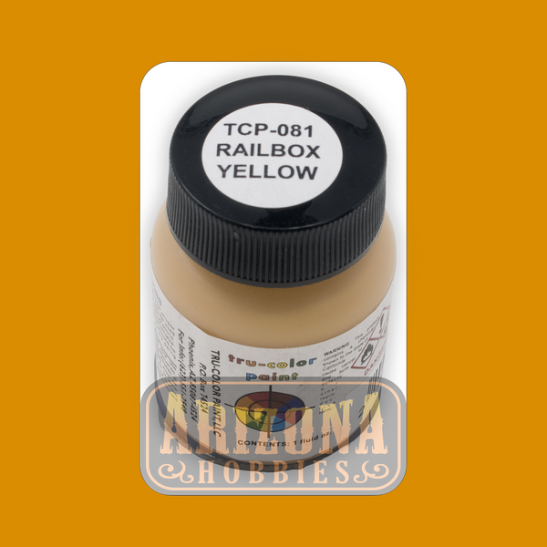 RAILBOX YELLOW 1-oz bottle (Airbrush-ready) Tru-Color Paint