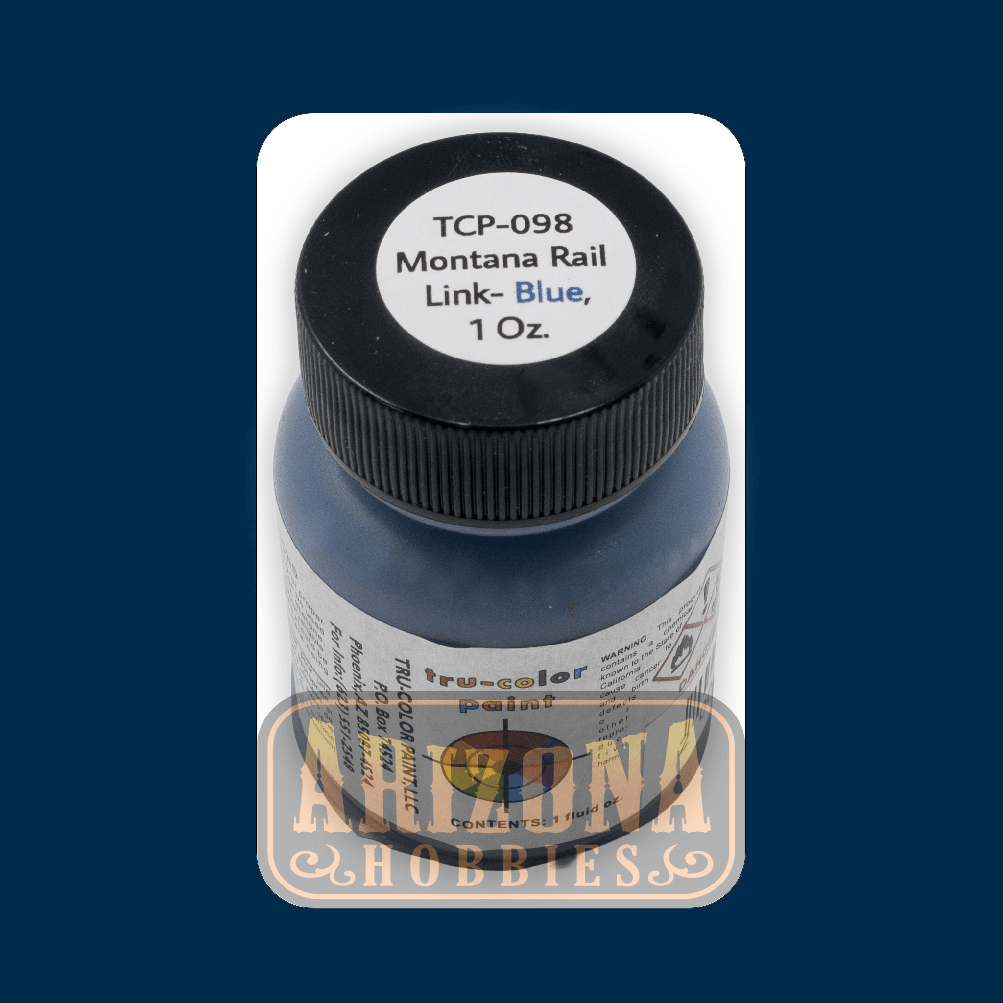 Montana Rail Link BLUE 1-oz bottle (Airbrush-ready) Tru-Color Paint