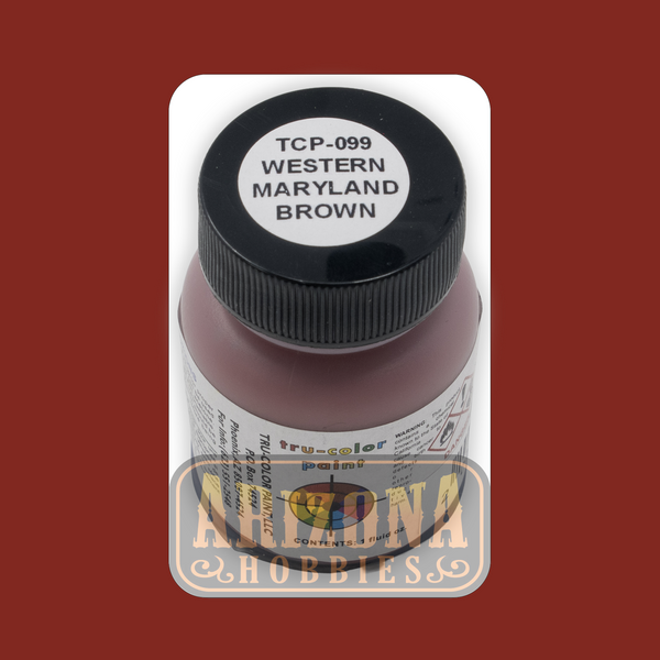 Western Maryland BROWN 1-oz bottle (Airbrush-ready) Tru-Color Paint
