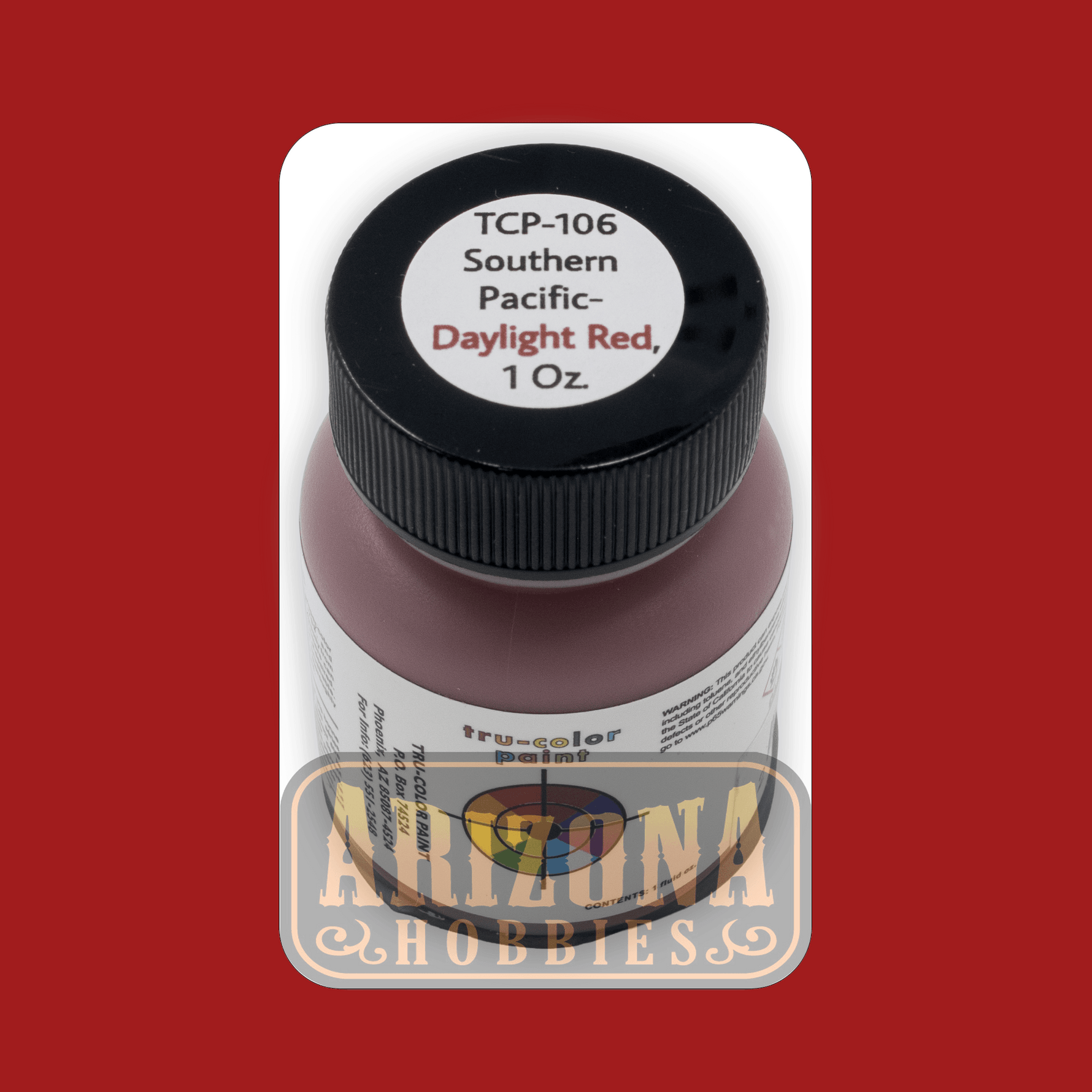 Southern Pacific DAYLIGHT RED 1-oz bottle (Airbrush-ready) Tru-Color Paint