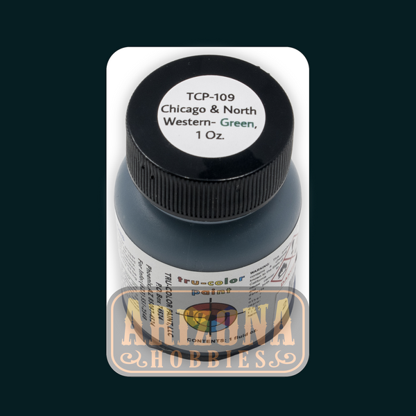 Chicago & North Western GREEN 1-oz bottle (Airbrush-ready) Tru-Color Paint