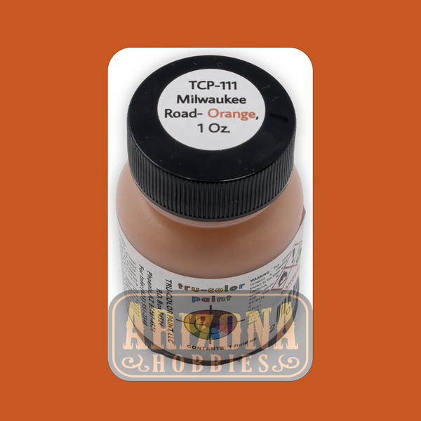 Milwaukee Road ORANGE 1-oz bottle (Airbrush-ready) Tru-Color Paint