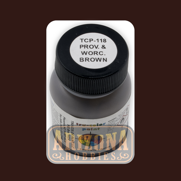Providence & Worcester BROWN 1-oz bottle (Airbrush-ready) Tru-Color Paint