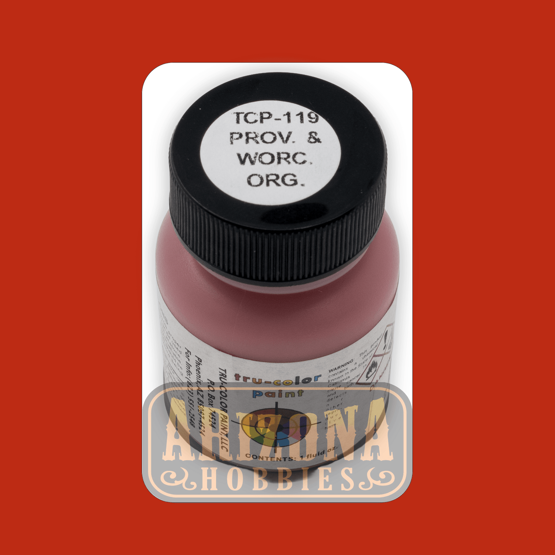 Providence & Worcester ORANGE 1-oz bottle (Airbrush-ready) Tru-Color Paint