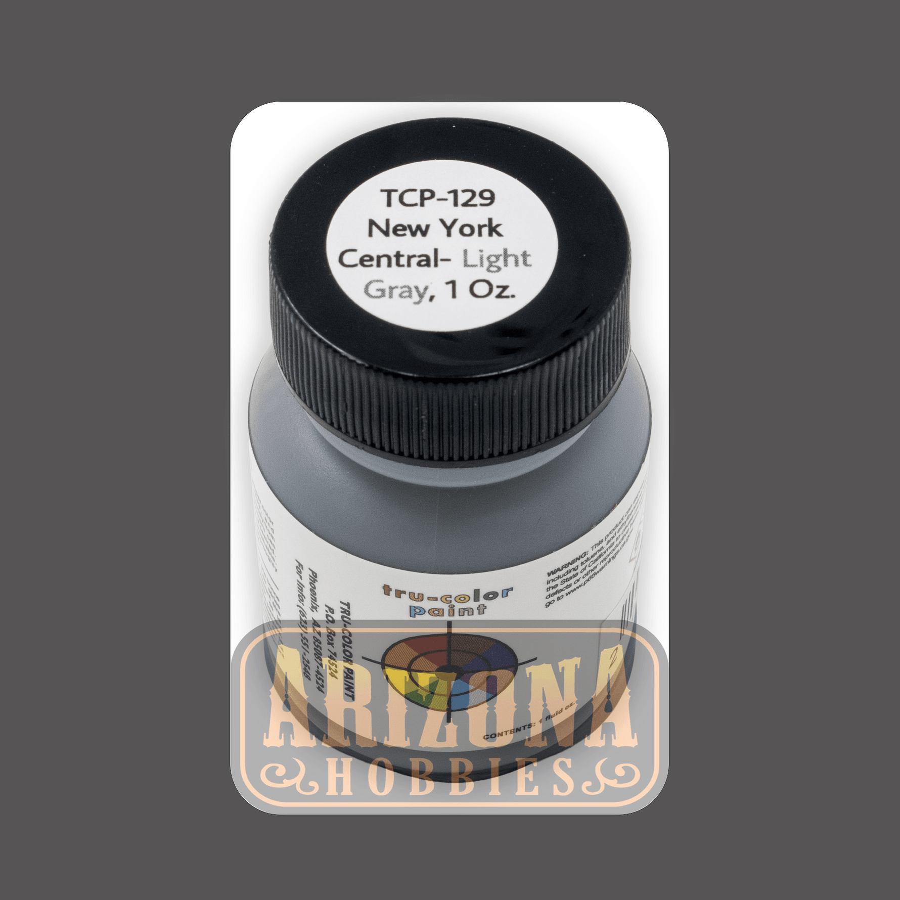 New York Central LIGHT GRAY 1-oz bottle (Airbrush-ready) Tru-Color Paint
