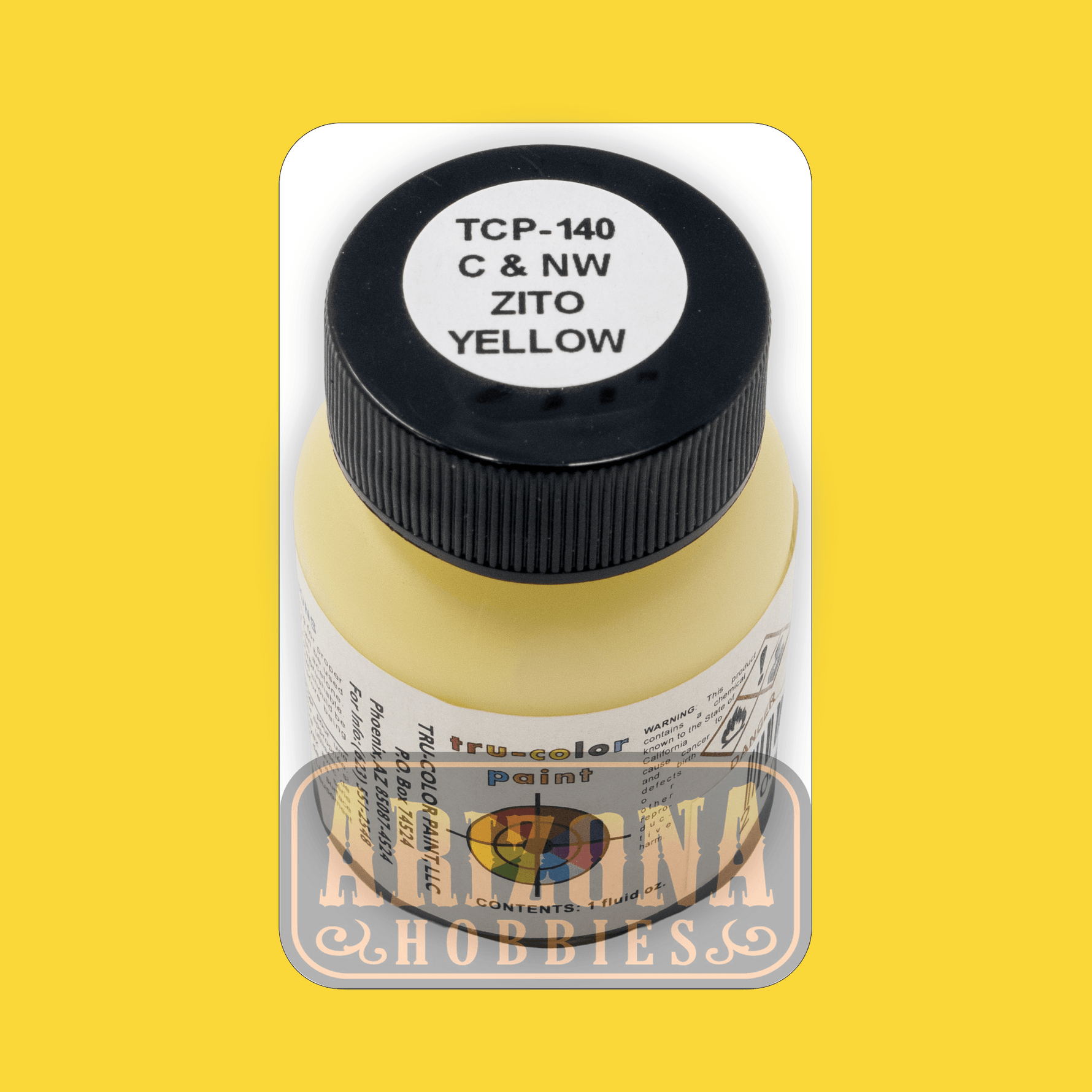 Chicago & North Western ZITO YELLOW 1-oz bottle (Airbrush-ready) Tru-Color Paint