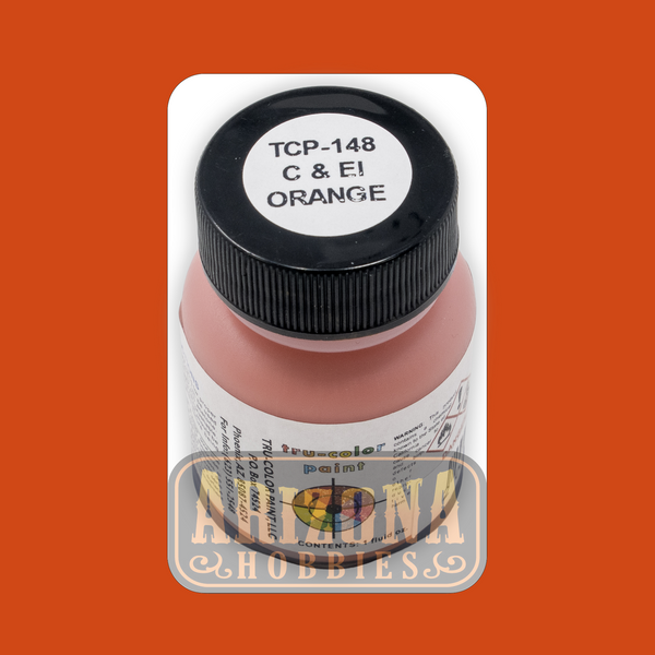 Chicago & Eastern Illinois ORANGE 1-oz bottle (Airbrush-ready) Tru-Color Paint