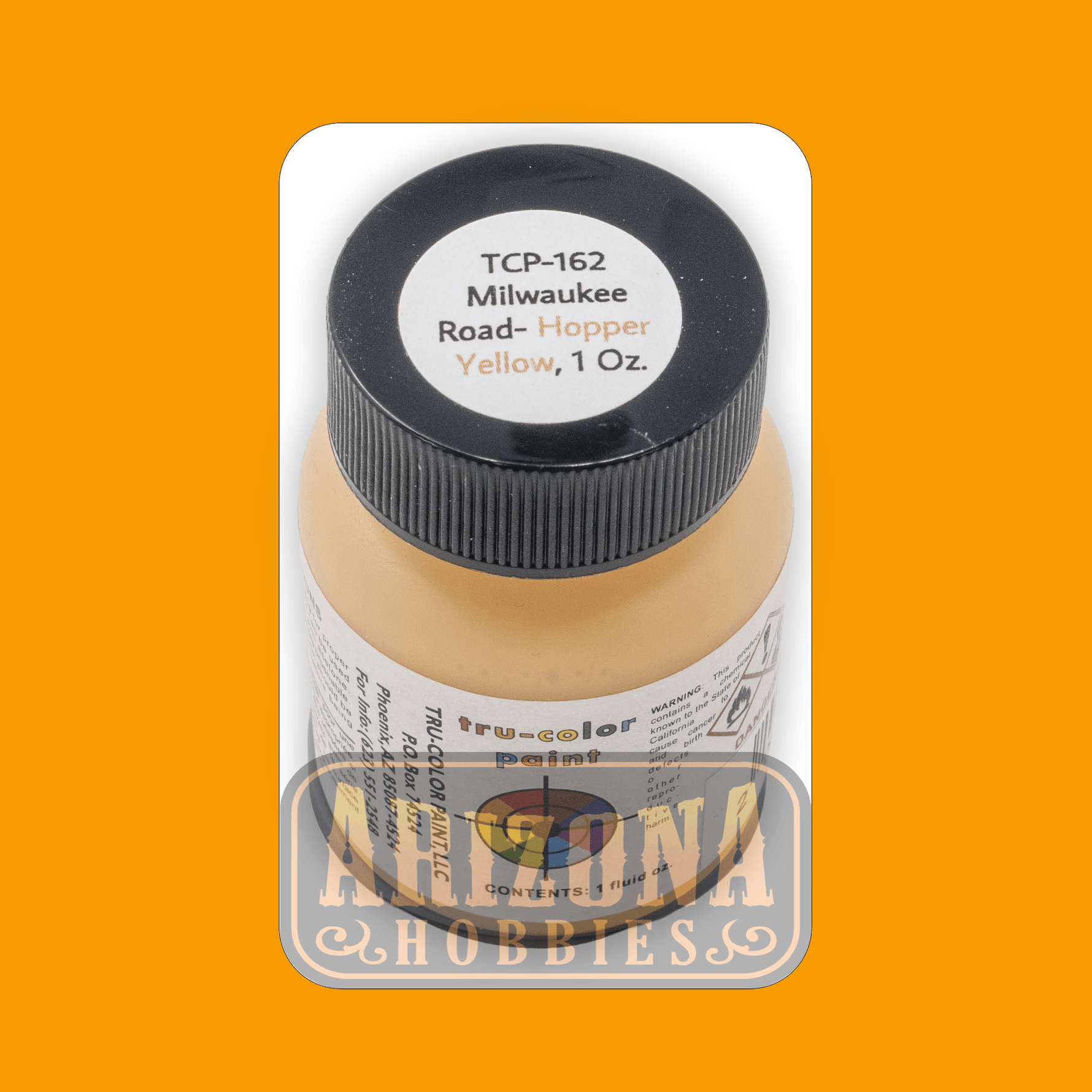 Milwaukee Road HOPPER YELLOW 1-oz bottle (Airbrush-ready) Tru-Color Paint