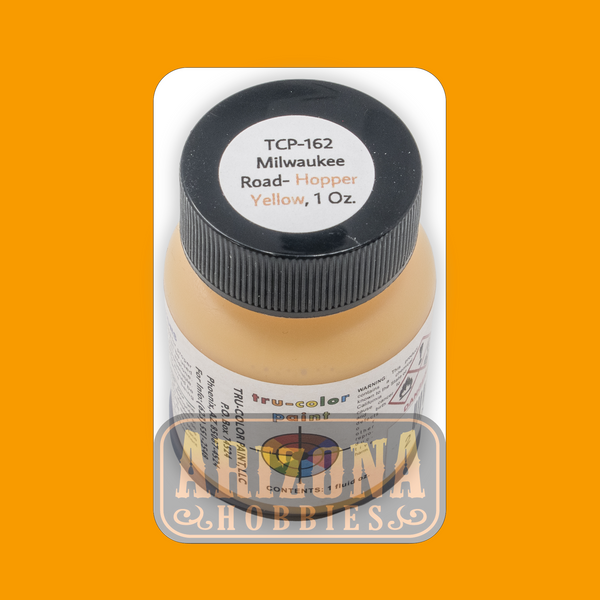 Milwaukee Road HOPPER YELLOW 1-oz bottle (Airbrush-ready) Tru-Color Paint