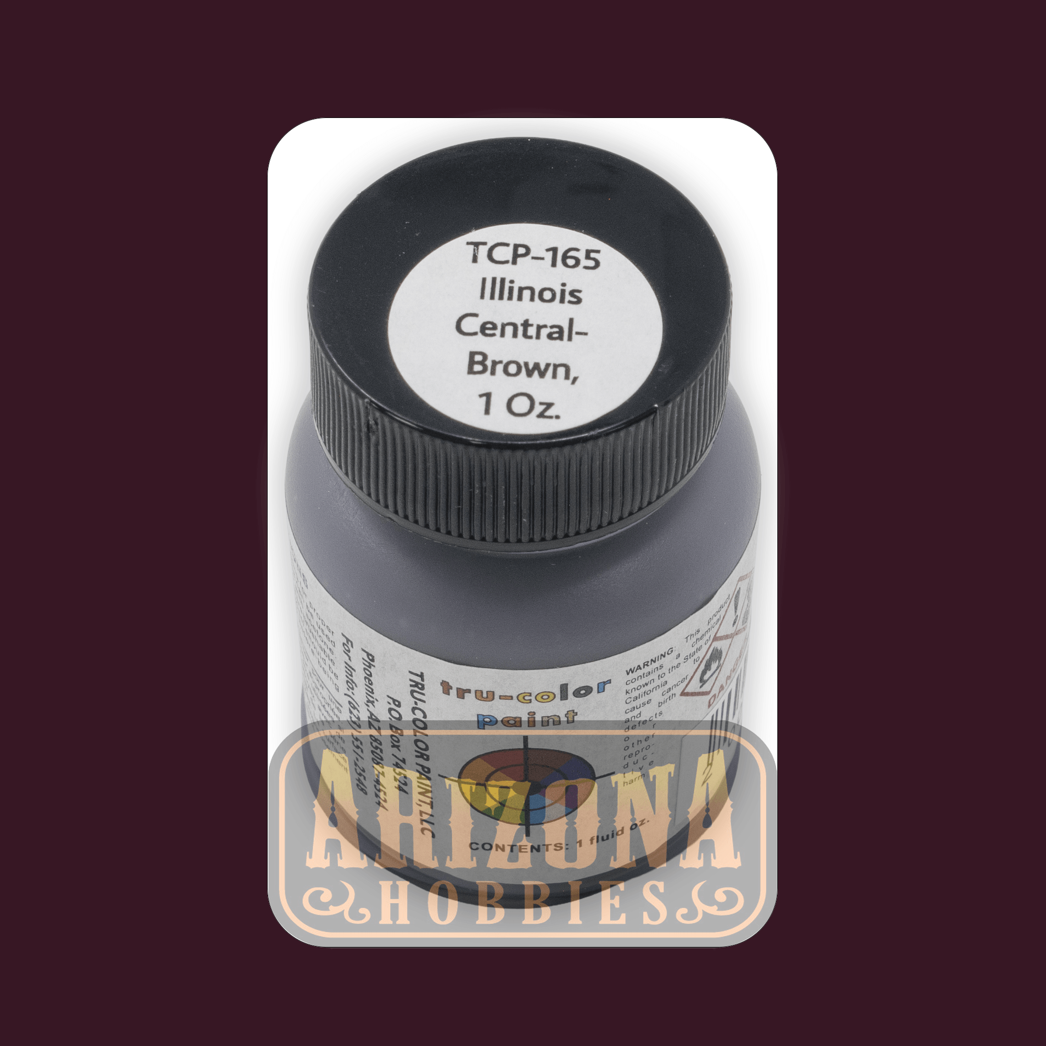 Illinois Central BROWN 1-oz bottle (Airbrush-ready) Tru-Color Paint