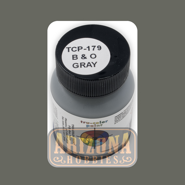 Baltimore & Ohio GRAY 1-oz bottle (Airbrush-ready) Tru-Color Paint