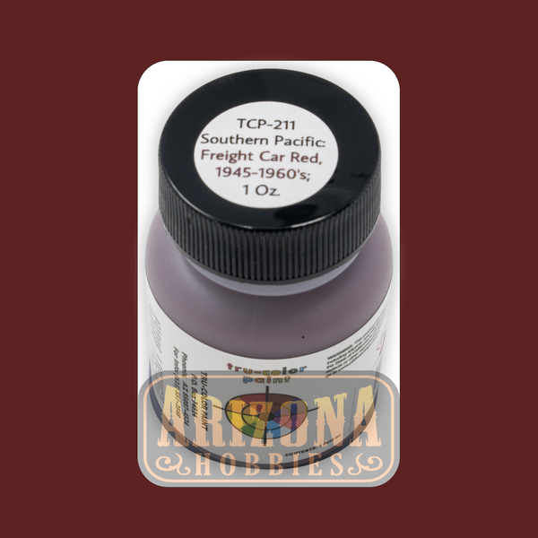Southern Pacific FREIGHT CAR RED 1945-1960s 1-oz bottle (Airbrush-ready) Tru-Color Paint SPECIAL ORDER ONLY