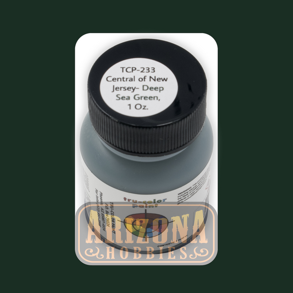 Central New Jersey DEEP SEA GREEN 1-oz bottle (Airbrush-ready) Tru-Color Paint