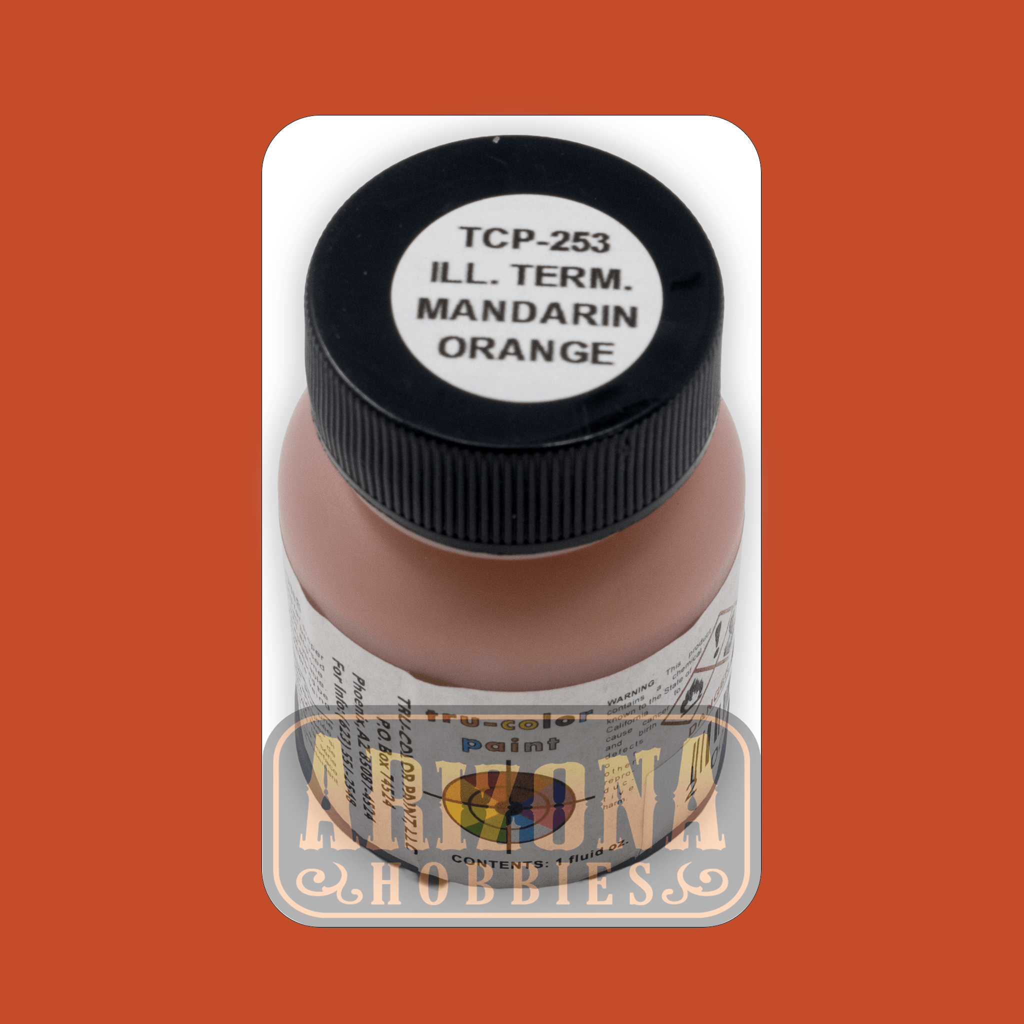 Illinois Terminal MANDARIN ORANGE 1-oz bottle (Airbrush-ready) Tru-Color Paint