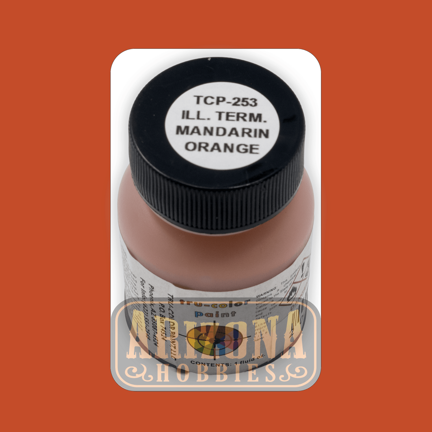 Illinois Terminal MANDARIN ORANGE 1-oz bottle (Airbrush-ready) Tru-Color Paint