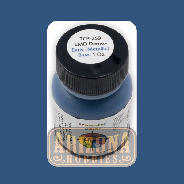 EMD Demonstrator METALLIC BLUE 1-oz bottle (Airbrush-ready) Tru-Color Paint