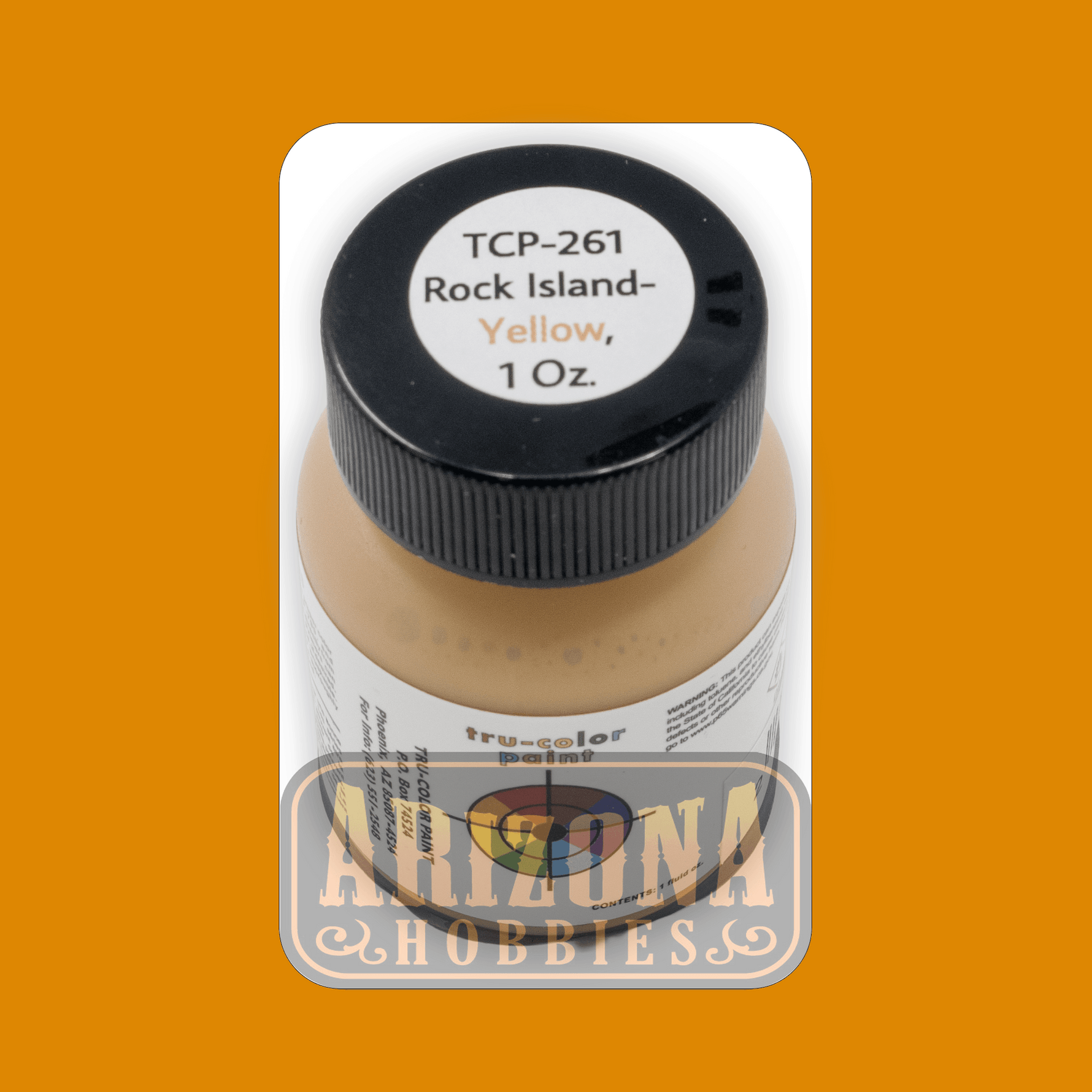 Rock Island YELLOW 1-oz bottle (Airbrush-ready) Tru-Color Paint