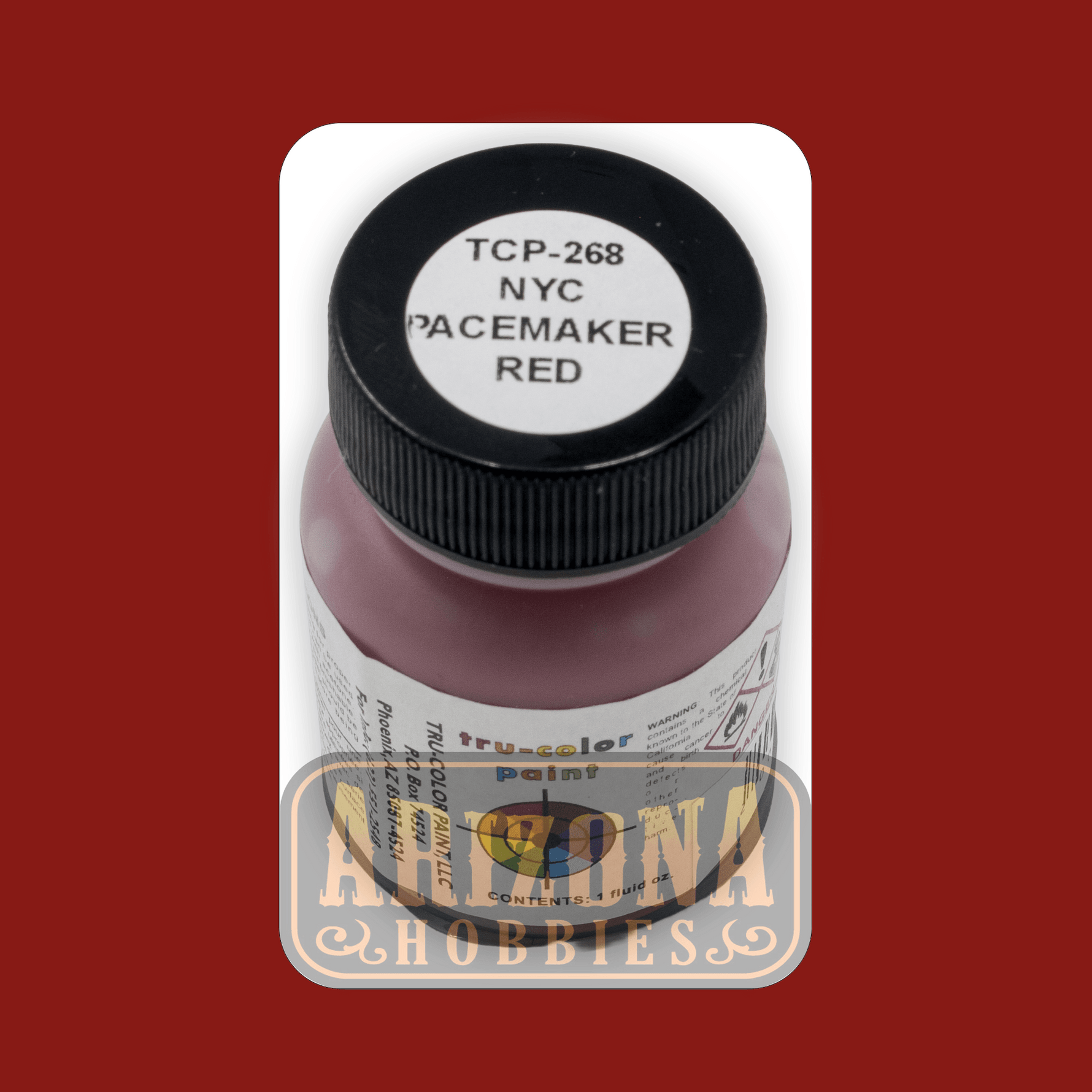 New York Central PACEMAKER RED 1-oz bottle (Airbrush-ready) Tru-Color Paint