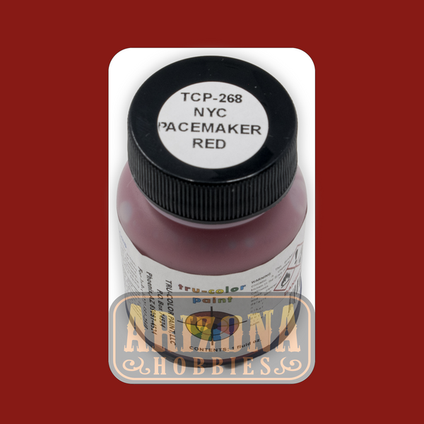 New York Central PACEMAKER RED 1-oz bottle (Airbrush-ready) Tru-Color Paint