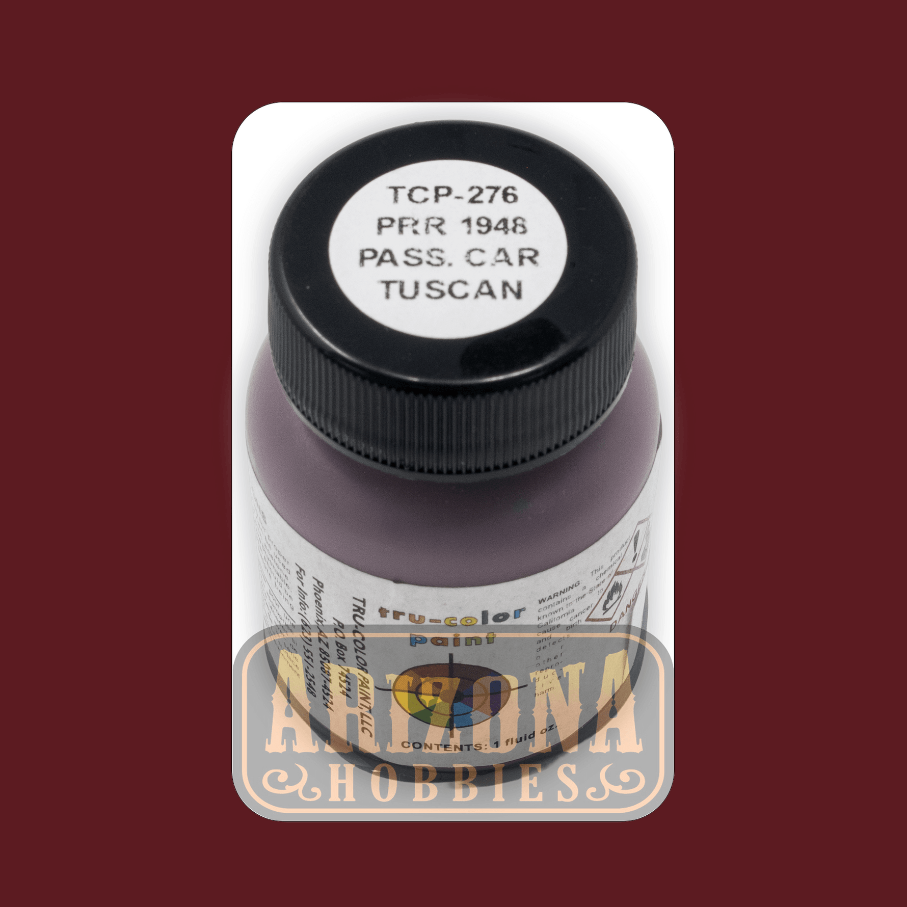 Pennsylvania Railroad 1948 PASSENGER CAR TUSCAN 1-oz bottle (Airbrush-ready) Tru-Color Paint