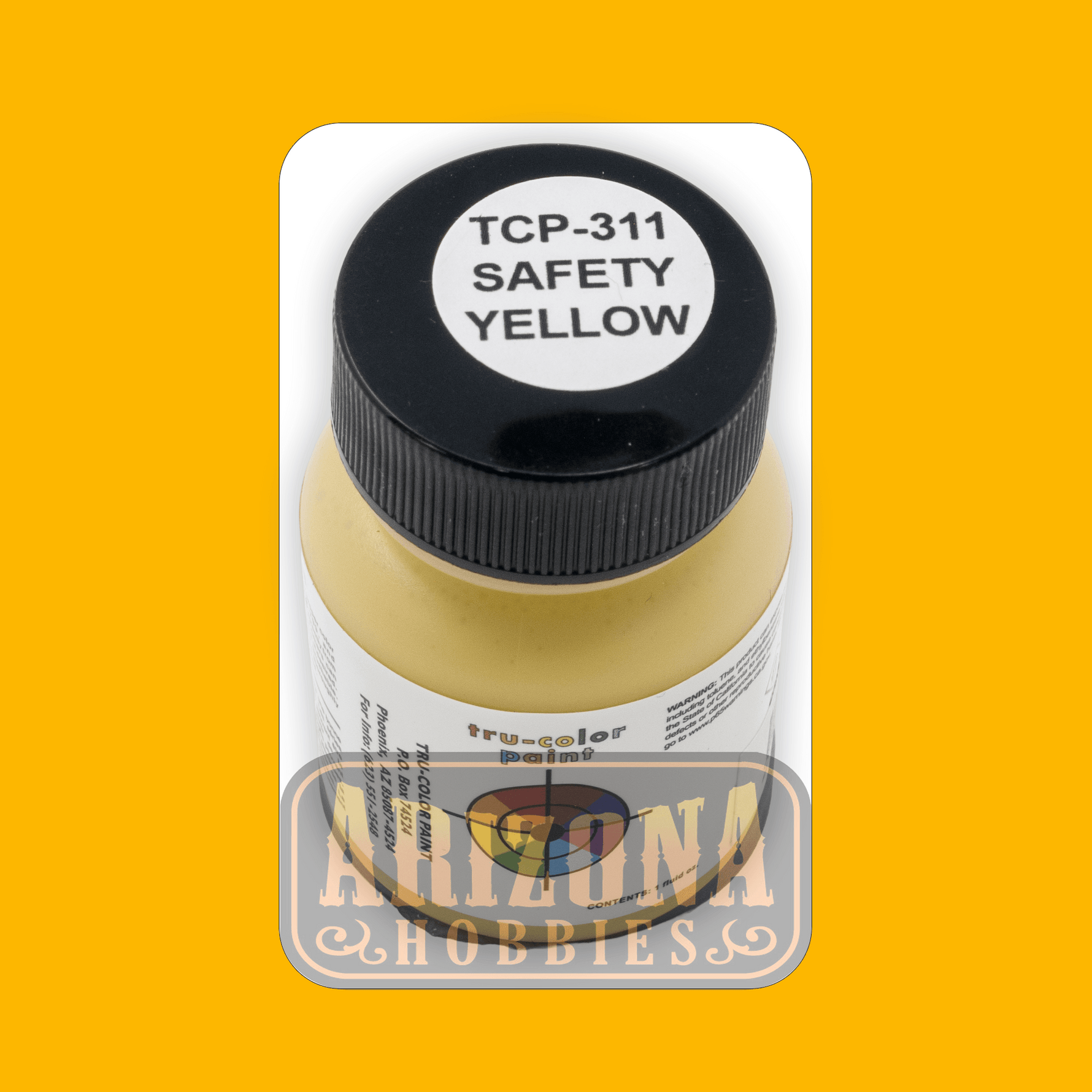 SAFETY YELLOW 1-oz bottle (Airbrush-ready) Tru-Color Paint