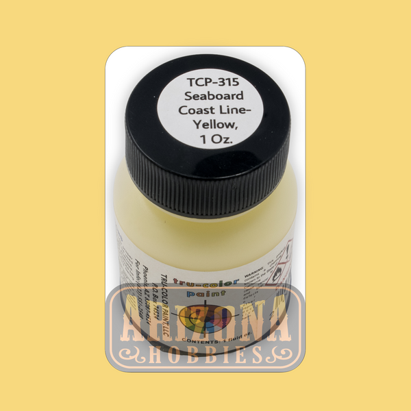 Seaboard Coast Line YELLOW 1-oz bottle (Airbrush-ready) Tru-Color Paint