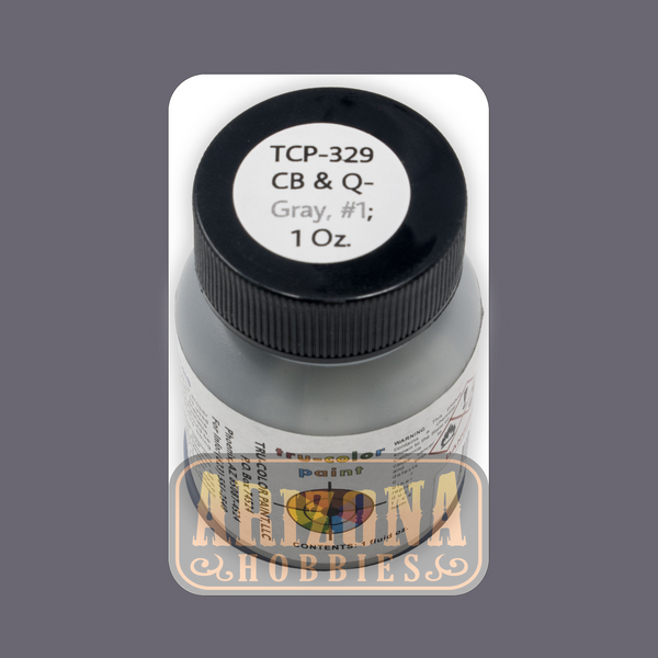 Burlington Route Hopper Car No. 1 GRAY 1-oz bottle (Airbrush-ready) Tru-Color Paint