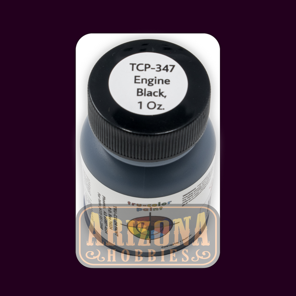 ENGINE BLACK 1-oz bottle (Airbrush-ready) Tru-Color Paint
