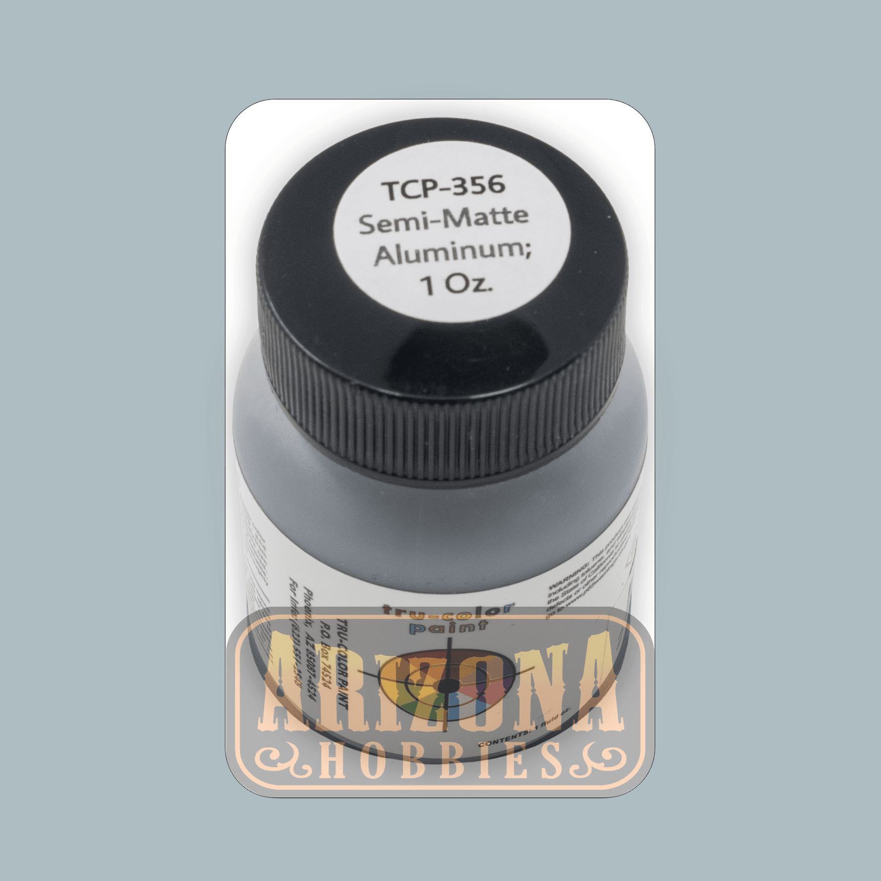SEMI-MATTE ALUMINUM 1-oz bottle (Airbrush-ready) Tru-Color Paint