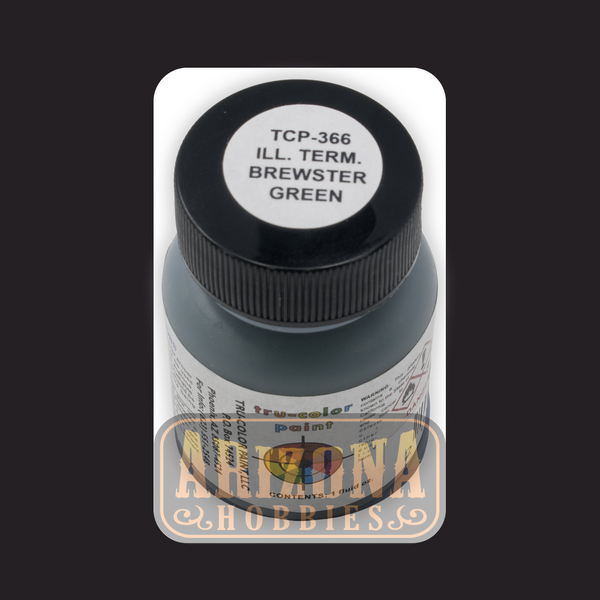 Illinois Terminal BREWSTER GREEN 1-oz bottle (Airbrush-ready) Tru-Color Paint