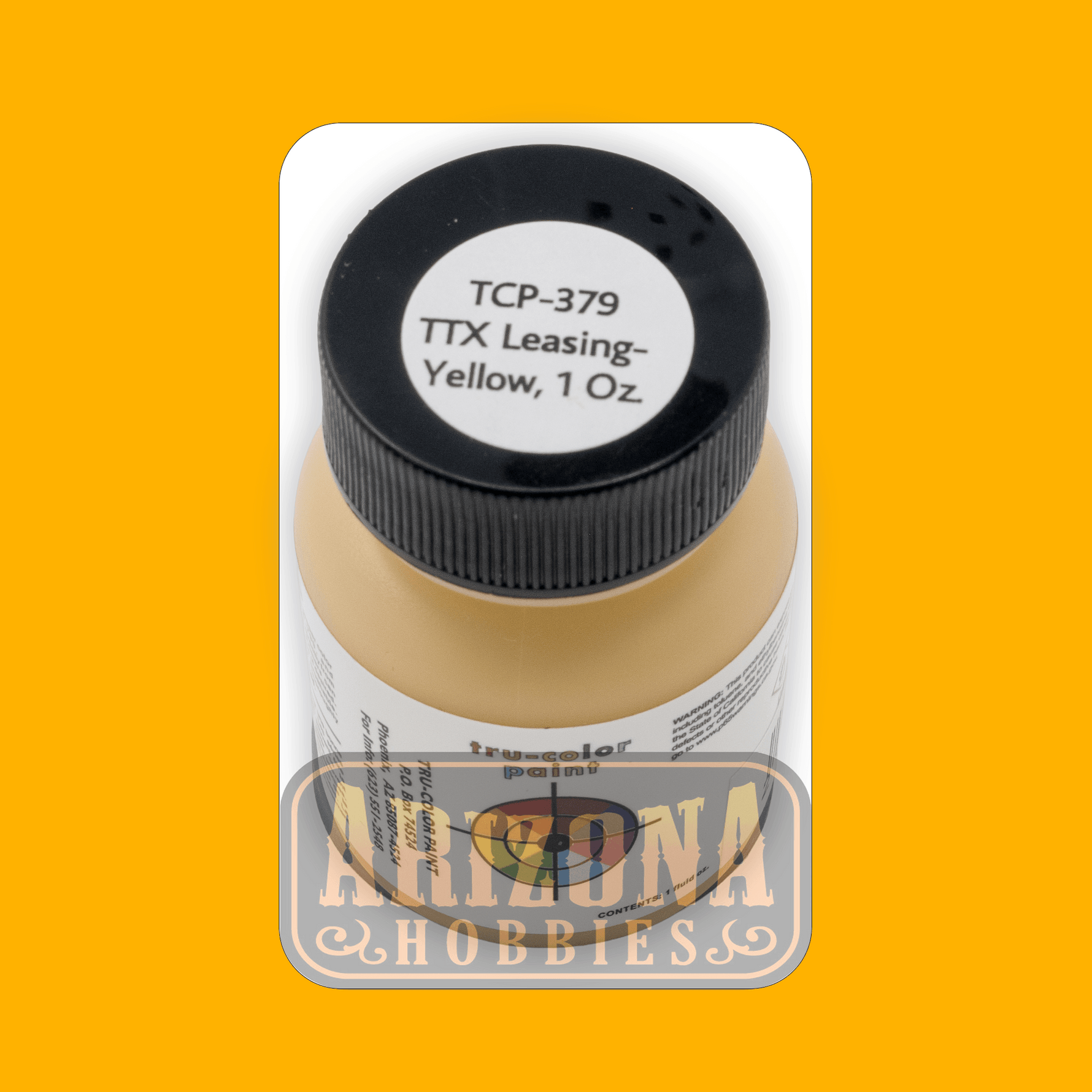 Trailer-Train (TTX) YELLOW 1-oz bottle (Airbrush-ready) Tru-Color Paint