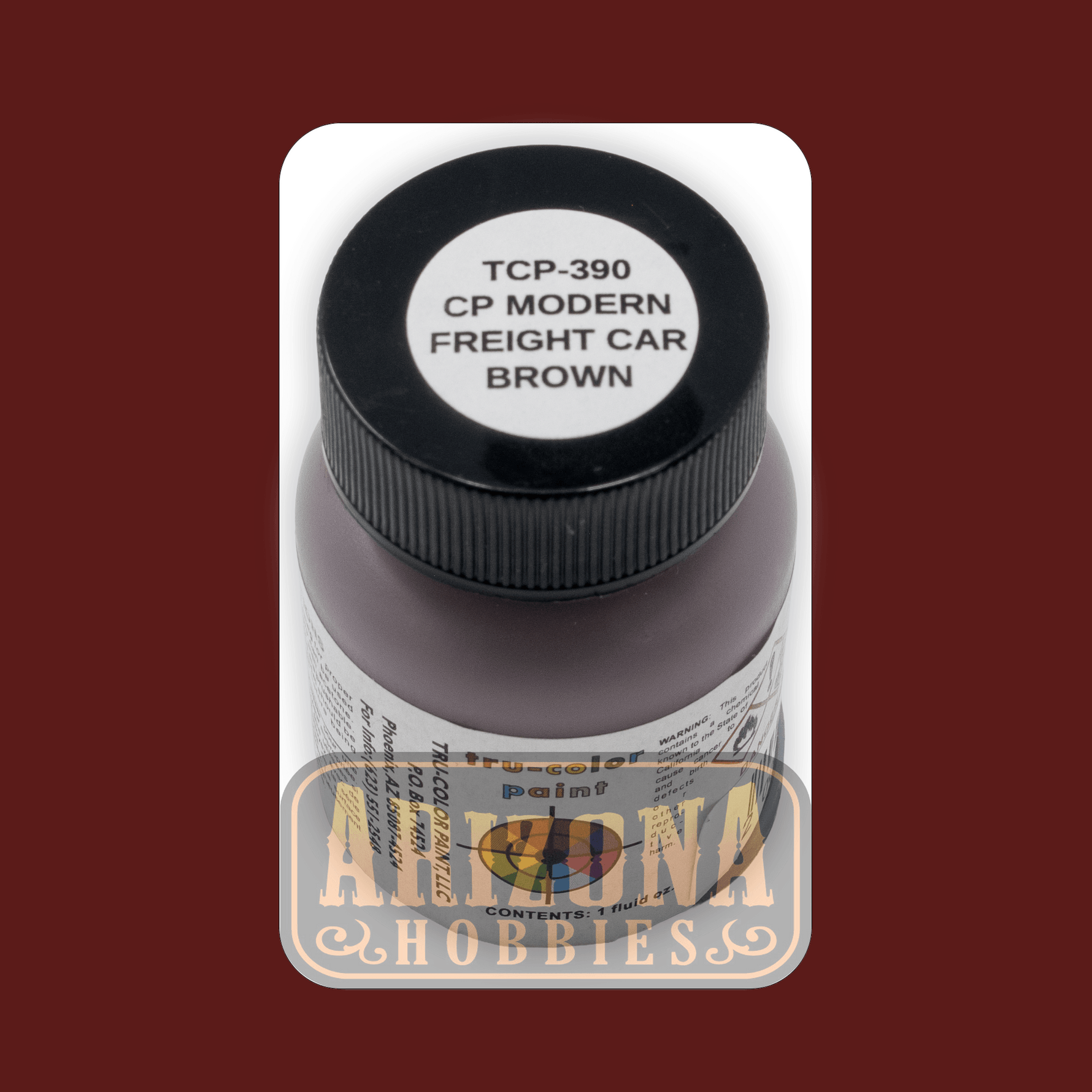 Canadian Pacific MODERN FREIGHT CAR BROWN 1-oz bottle (Airbrush-ready) Tru-Color Paint