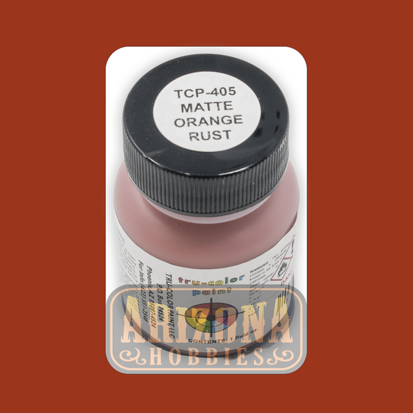 Matte ORANGE RUST 1-oz bottle (Airbrush-ready) Tru-Color Paint