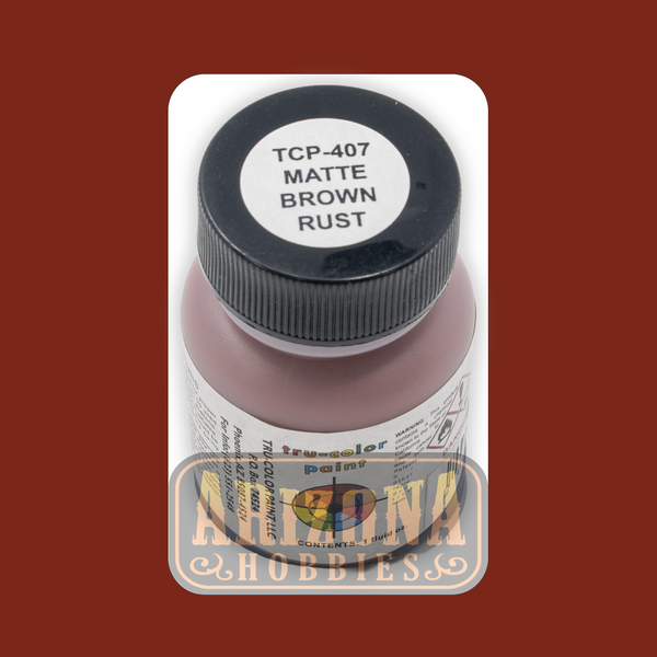 Matte BROWN RUST 1-oz bottle (Airbrush-ready) Tru-Color Paint