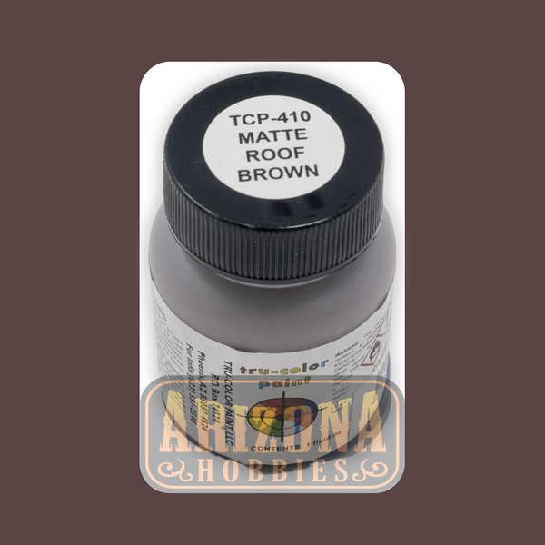 Matte ROOF BROWN 1-oz bottle (Airbrush-ready) Tru-Color Paint
