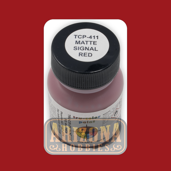 Matte SIGNAL RED 1-oz bottle (Airbrush-ready) Tru-Color Paint