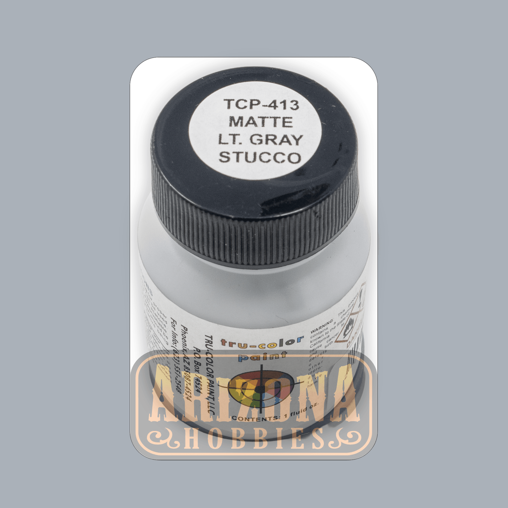 Matte STUCCO LIGHT GRAY 1-oz bottle (Airbrush-ready) Tru-Color Paint