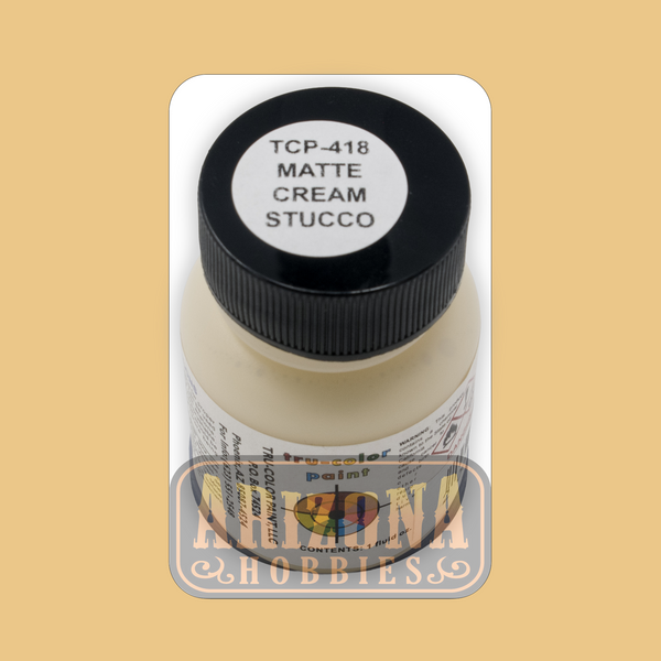 Matte STUCCO CREAM 1-oz bottle (Airbrush-ready) Tru-Color Paint